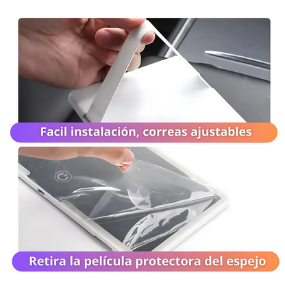 Espejo CarGlam LED - Ilumina tu rutina y retoca con precisión en cualquier momento.