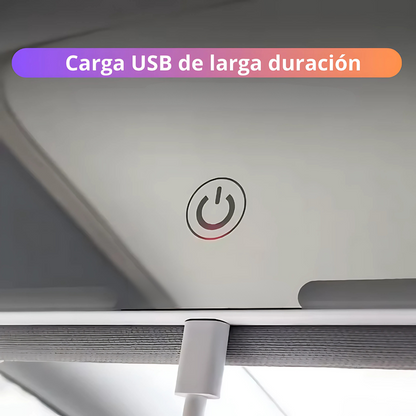 Espejo CarGlam LED - Ilumina tu rutina y retoca con precisión en cualquier momento.
