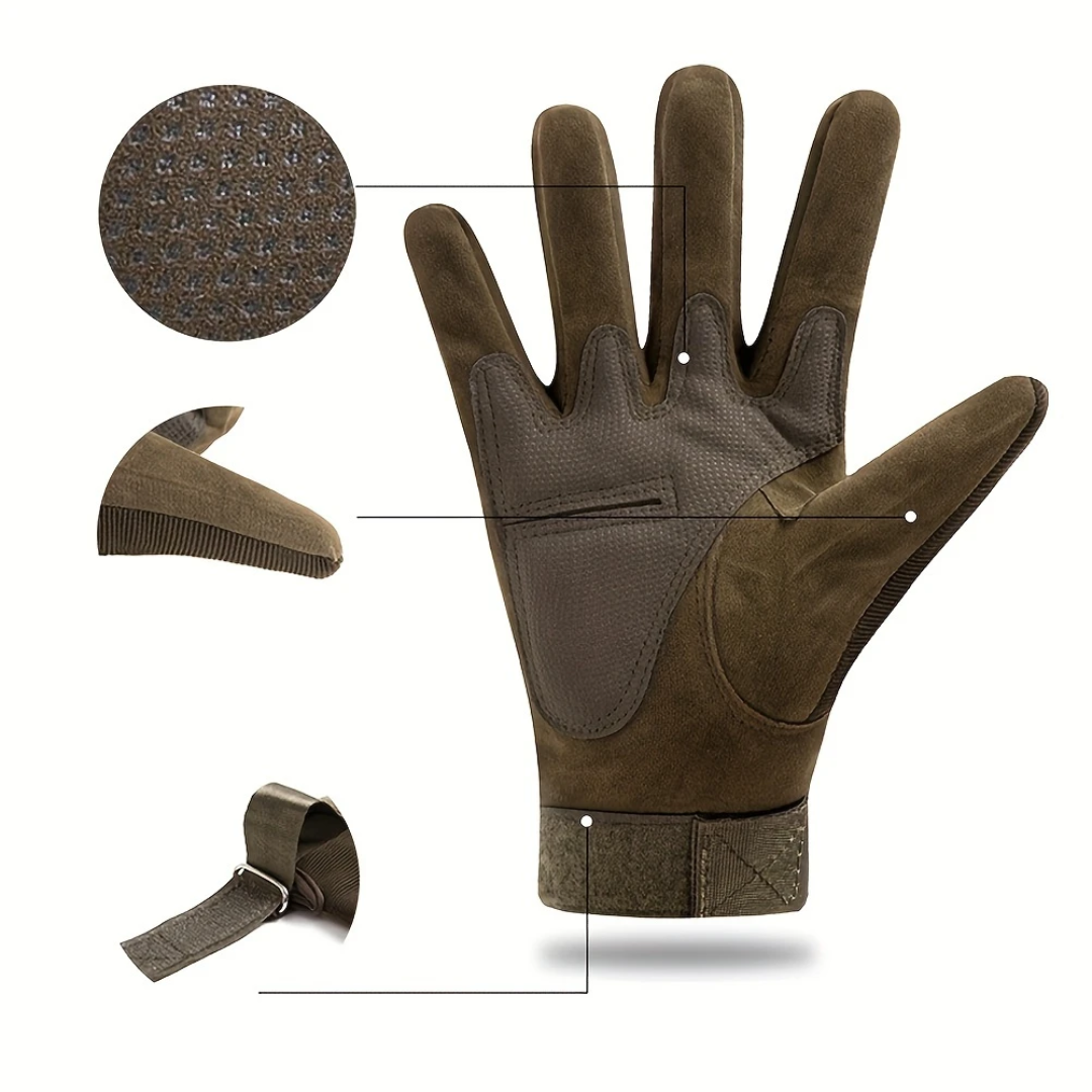 GUANTES TÁCTICOS – Protección resistente, agarre firme y control en cada movimiento