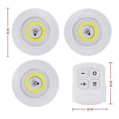 SET DE LUCES LED INALÁMBRICAS - Luz donde la necesites, sin enchufes, sin límites
