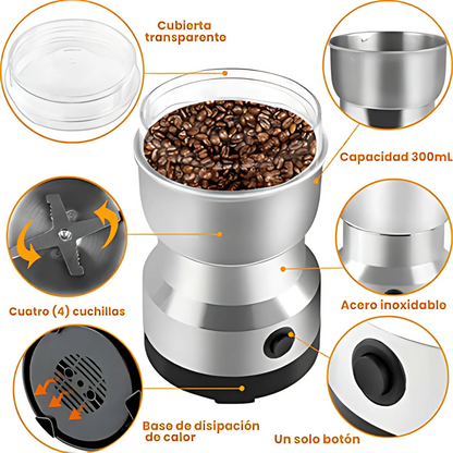 Molino Eléctrico PowerGrind 360™ - Un solo equipo para todas tus necesidades de molienda en casa.