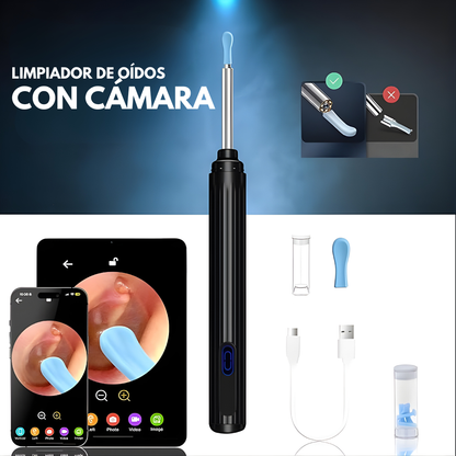LIMPIADOR DE OÍDOS CON CÁMARA – Limpieza visual, control total y cuidado seguro para tus oídos