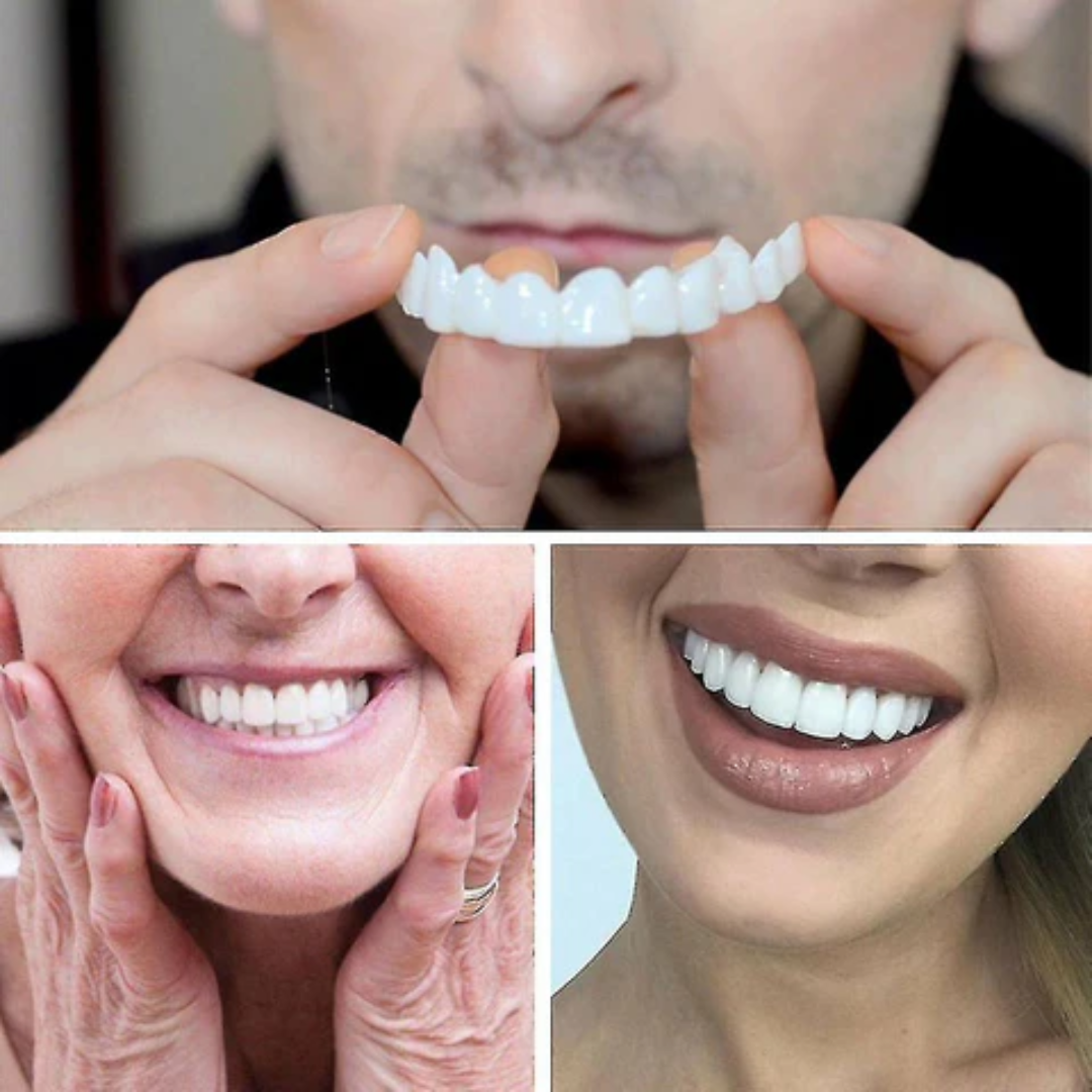 Dientes postizos PerfectDent – Corrige, protege y brilla.