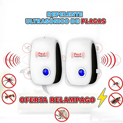 Repelente PestGuard Ultra - Protección invisible contra insectos molestos, día y noche.