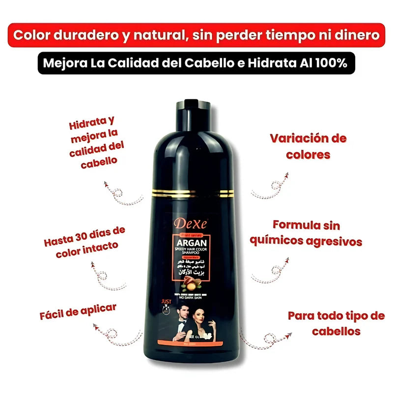 SHAMPOO ANTI CANAS - Dile adiós a las canas sin tintes ni químicos agresivos.