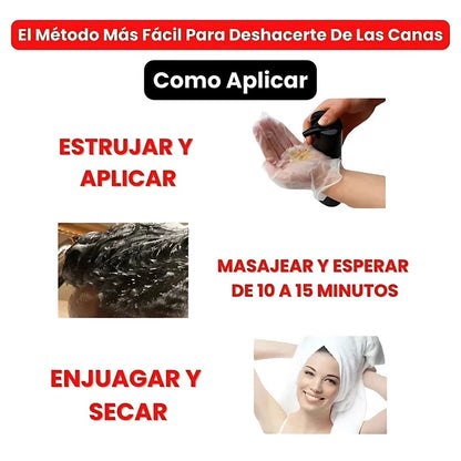SHAMPOO ANTI CANAS - Dile adiós a las canas sin tintes ni químicos agresivos.