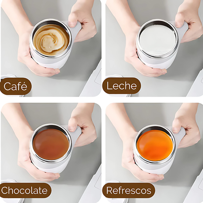TAZA MAGNÉTICA AUTOMEZCLABLE – Mezcla perfecta, sin grumos y sin esfuerzo en segundos