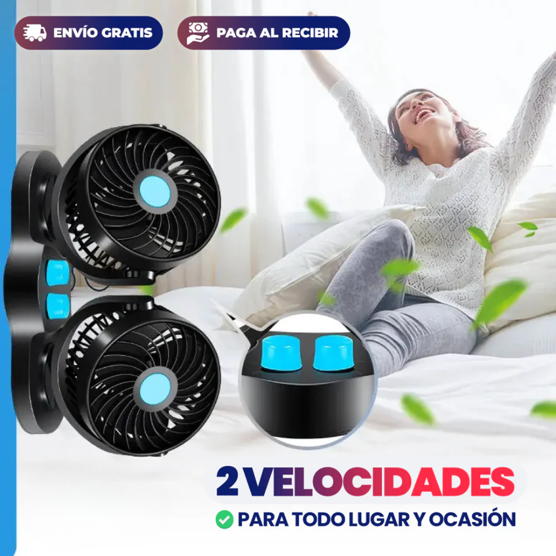 VENTILADOR PARA CARRO – Refresca tu camino, haz cada viaje más placentero.