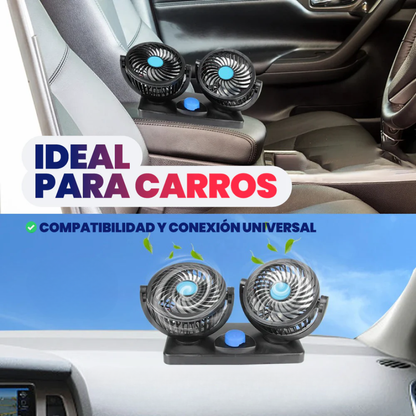 VENTILADOR PARA CARRO – Refresca tu camino, haz cada viaje más placentero.