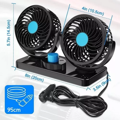 VENTILADOR PARA CARRO – Refresca tu camino, haz cada viaje más placentero.